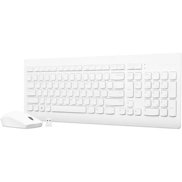 კლავიატურა+მაუსი Lenovo GX31F38001, Wireless, Keyboard And Mouse, White