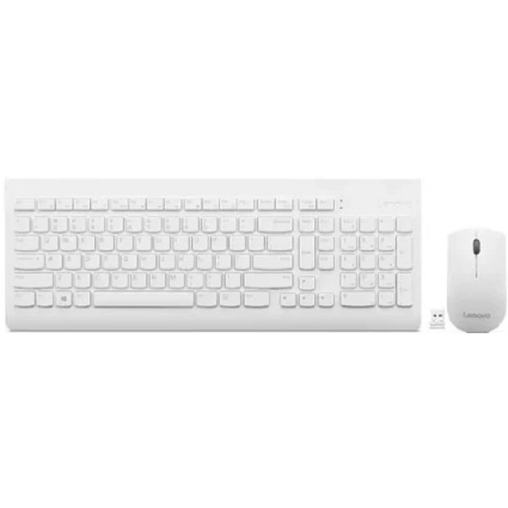 კლავიატურა+მაუსი Lenovo GX31F38001, Wireless, Keyboard And Mouse, White