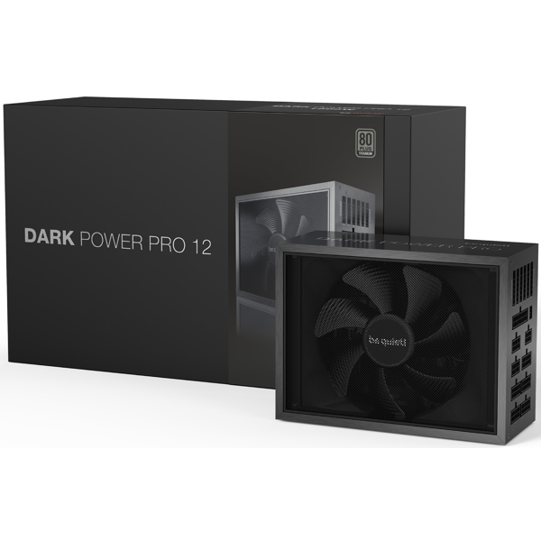 კვების ბლოკი be quiet! BN312 Dark Power Pro 12, 1500W, 80 Plus, Power Supply, Black