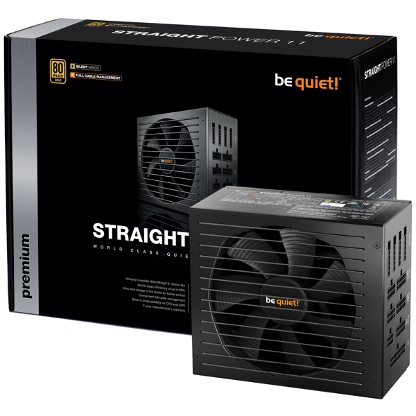 be quiet! BN285 Straight Power 11, 1000W, 80 Plus, Power Supply, Black