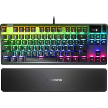 კლავიატურა SteelSeries 64758_SS Apex 7 TKL, QX2 Blue Switches, Wired, RGB, USB, Gaming Keyboard, Black