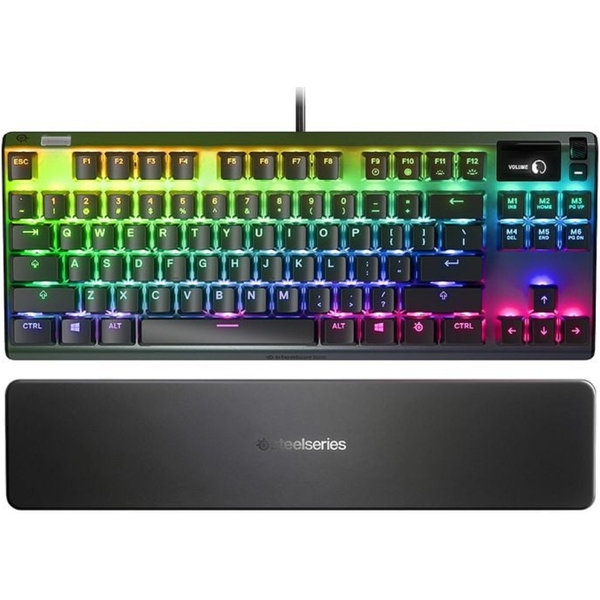 კლავიატურა SteelSeries 64758_SS Apex 7 TKL, QX2 Blue Switches, Wired, RGB, USB, Gaming Keyboard, Black