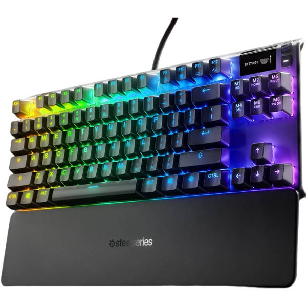 კლავიატურა SteelSeries 64758_SS Apex 7 TKL, QX2 Blue Switches, Wired, RGB, USB, Gaming Keyboard, Black