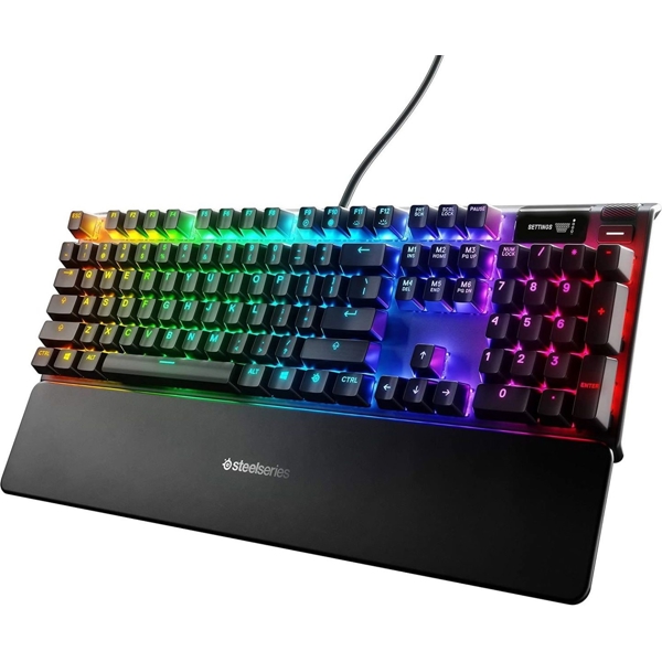 SteelSeries 64786_SS Apex 7, Brown Switches, Wired, RGB, USB, Gaming Keyboard, Black