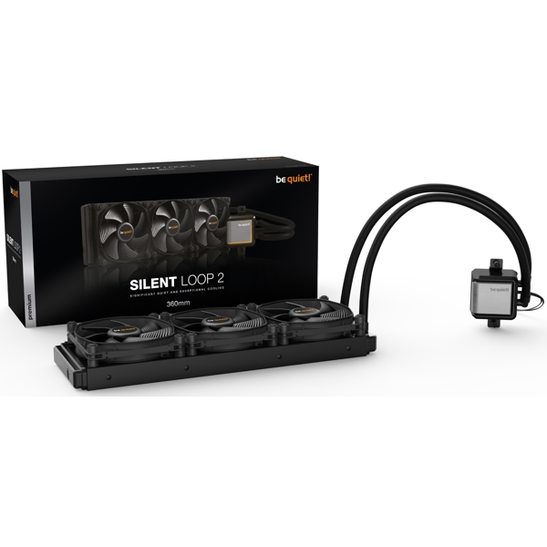 be quiet! BW012 Silent Loop 2, 120mm, 2800RPM, Liquid Cooling, Black