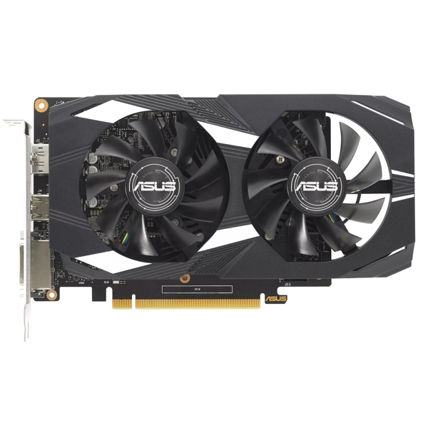 Asus 90YV0GX8-M0NA00, GeForce GTX1650 Dual V2 OC, 4GB, 128bit, HDMI, DP, DVI-D, Black