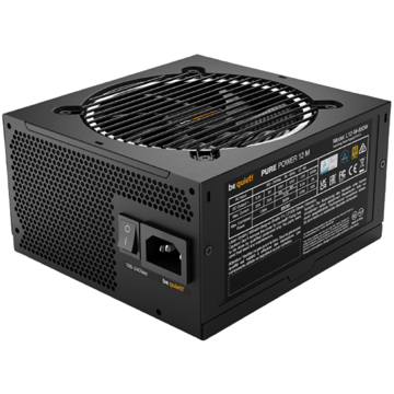 კვების ბლოკი be quiet! BN344 Pure Power 12 M, 850W, 80 Plus Gold, Power Supply, Black