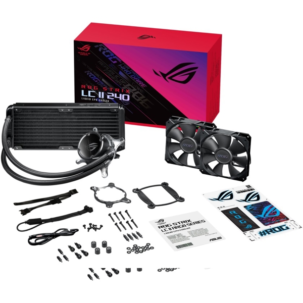 Asus 90RC00F0-M0UAY4, RGB, 120mm, 2500RPM, Liquid Cooling, Black