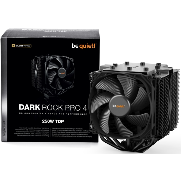 ქულერი be quiet! BK022 Dark Rock Pro 4, 120mm, 1500RPM, Cooler, Black