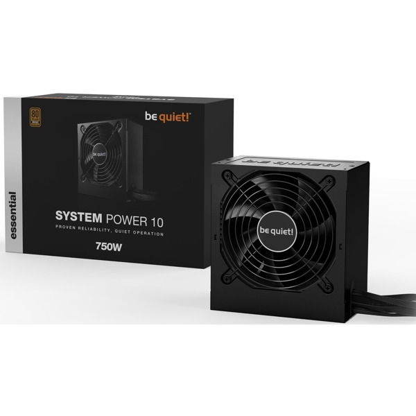 be quiet! BN329 System Power 10, 750W, 80 Plus, Power Supply, Black