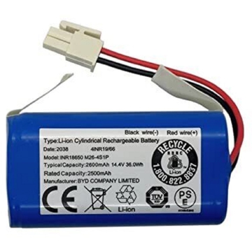 რობოტი მტვერსასრუტის ელემენტი Ilife 41NR19/66, PX-B020 Li-ion Battery For A4s, A4s Pro, A6, A7, A8, A9s, A10S