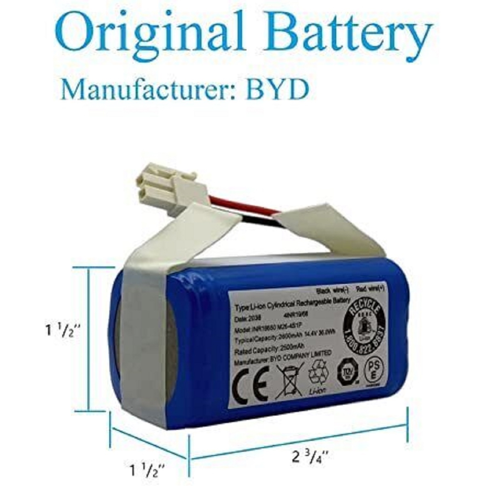 რობოტი მტვერსასრუტის ელემენტი Ilife 41NR19/66, PX-B020 Li-ion Battery For A4s, A4s Pro, A6, A7, A8, A9s, A10S