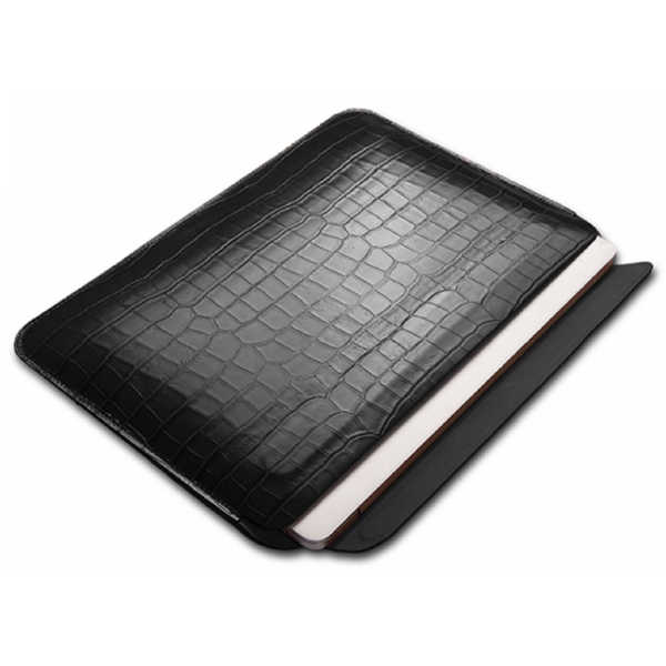 Wiwu 0009914437 Croco Geniunie Leather, 13.3", Laptop Sleeve, Black