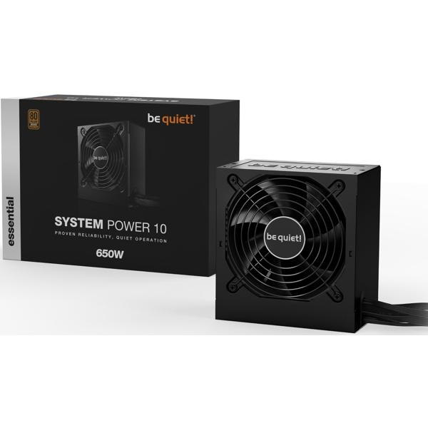 be quiet! BN328 System Power 10, 650W, 80 Plus, Power Supply, Black