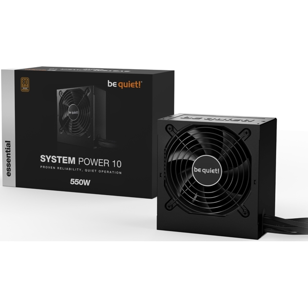 კვების ბლოკი be quiet! BN327 System Power 10, 550W, 80 Plus, Power Supply, Black