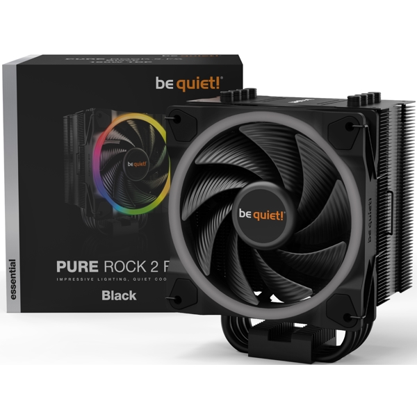 be quiet! BK033 Pure Rock 2 FX, ARGB, 120mm, 2000RPM, Cooler, Black