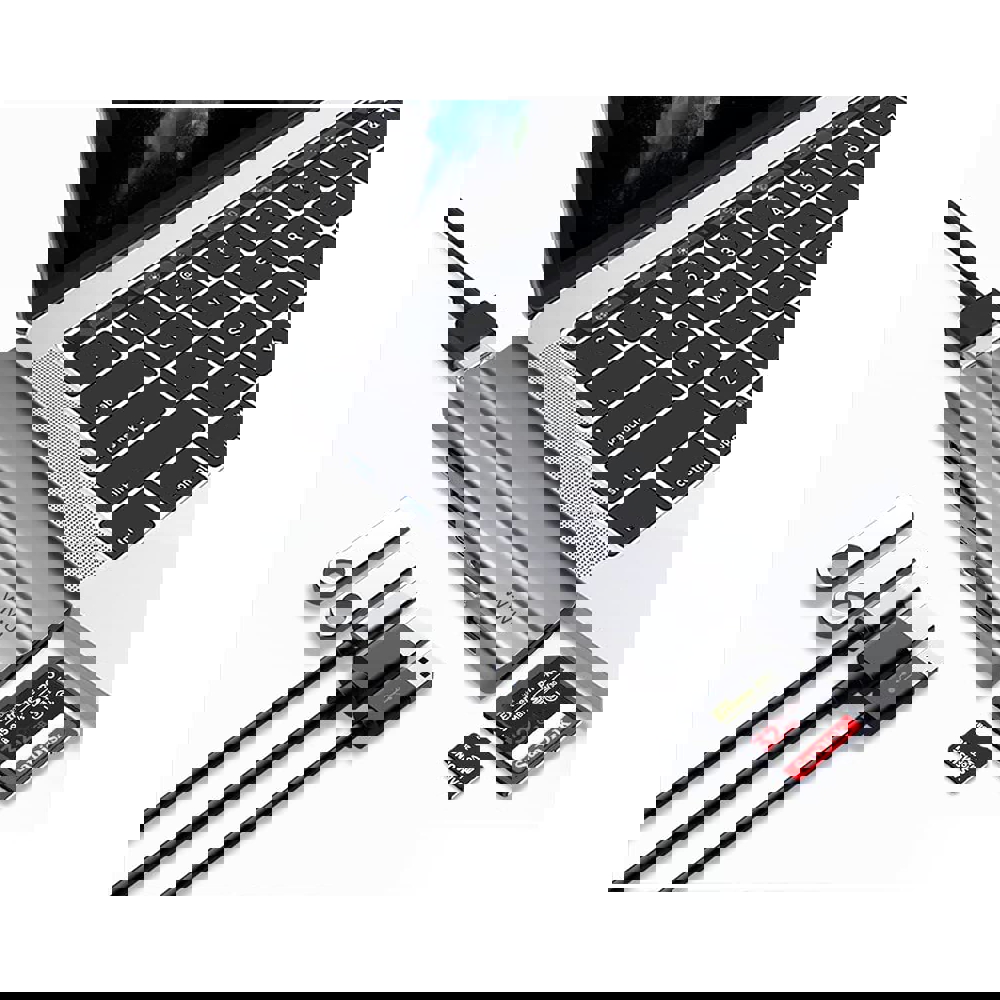 USB ჰაბი Wiwu T9, HDMI, USB, SD, TF, PD, Type-C, Hub, Gray