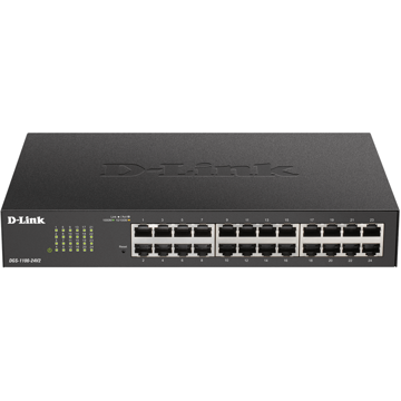 D-Link DGS-1100-24V2/A1A, 24-Port Gigabit, Switch, Black