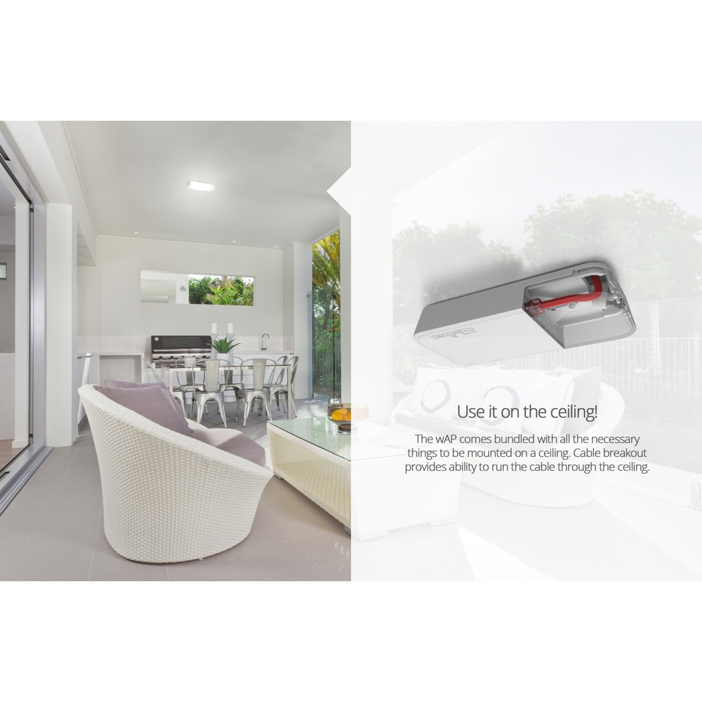 MikroTik RBwAP2nD, 100Mbps, Router, White