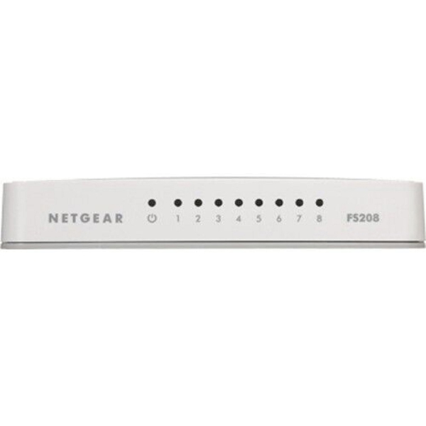 Netgear FS208-100PES, 8-Port Gigabit, Switch, White