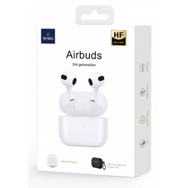 Wiwu Airbuds 3 SE, Earphones, Wireless, Bluetooth, White