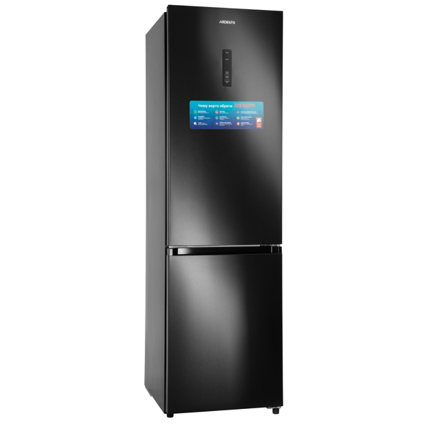 მაცივარი Ardesto DNF-M378BI200, 378L, A+, No Frost, Refrigerator, Black