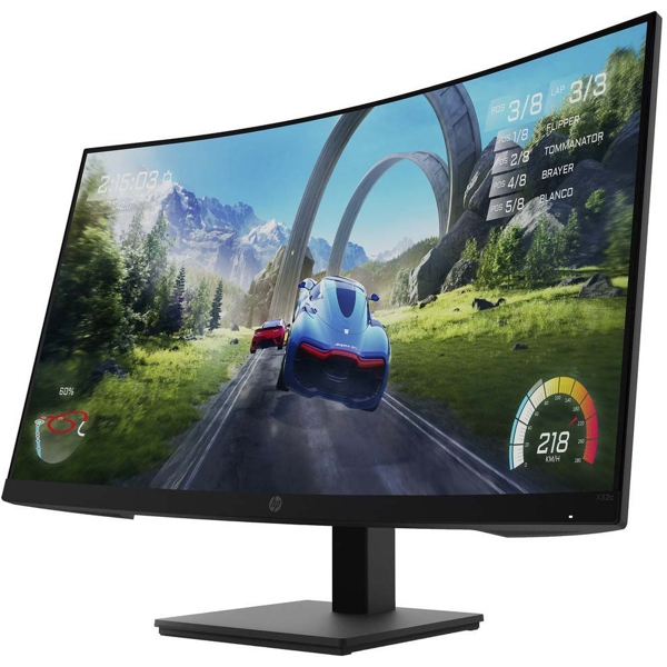 HP 33K31E9 X32c, 31.5", Curved Monitor, FHD, VA, HDMI, DP, Black