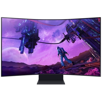 მონიტორი Samsung LS55BG970NIXCI Odyssey Ark, 55", Curved Monitor, 4K UHD, VA, HDMI, USB, 3.5mm, LAN, Black