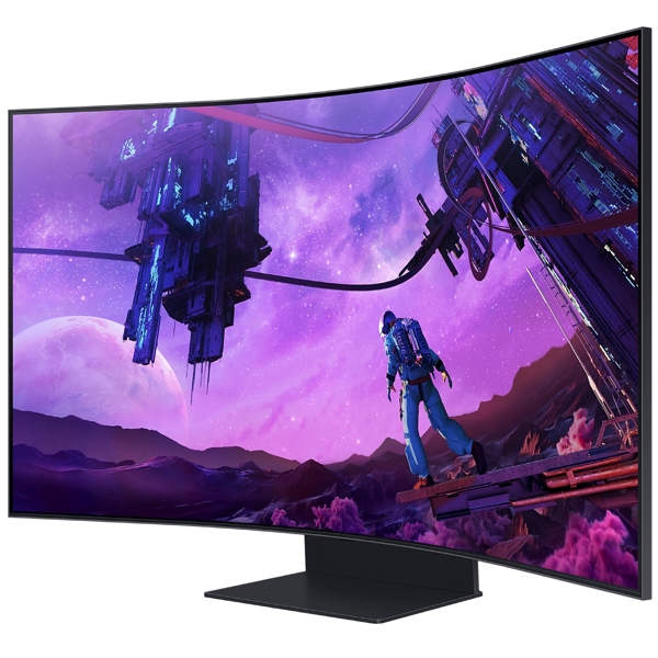 Samsung LS55BG970NIXCI Odyssey Ark, 55", Curved Monitor, 4K UHD, VA, HDMI, USB, 3.5mm, LAN, Black