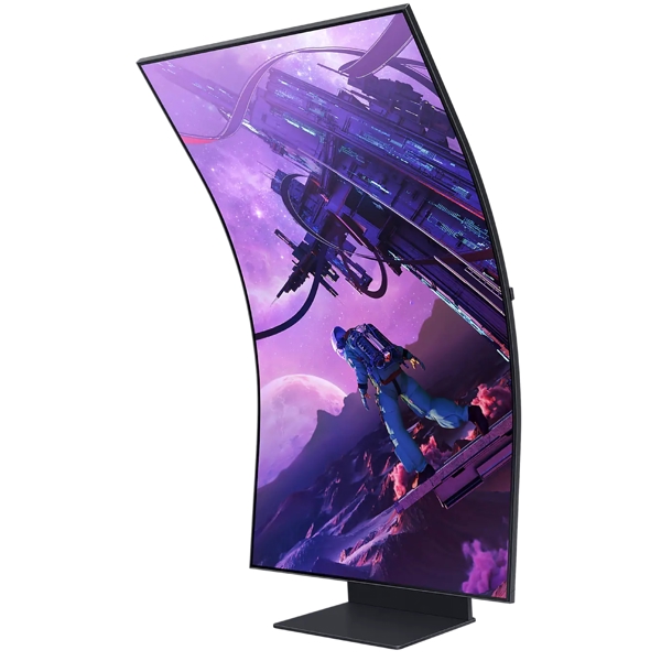 მონიტორი Samsung LS55BG970NIXCI Odyssey Ark, 55", Curved Monitor, 4K UHD, VA, HDMI, USB, 3.5mm, LAN, Black