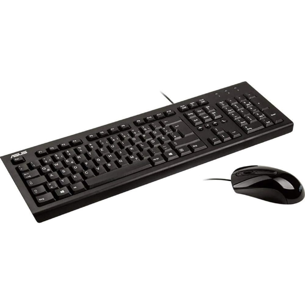 Asus 90-XB1000KM000U0, Wired, Keyboard And Mouse, Black