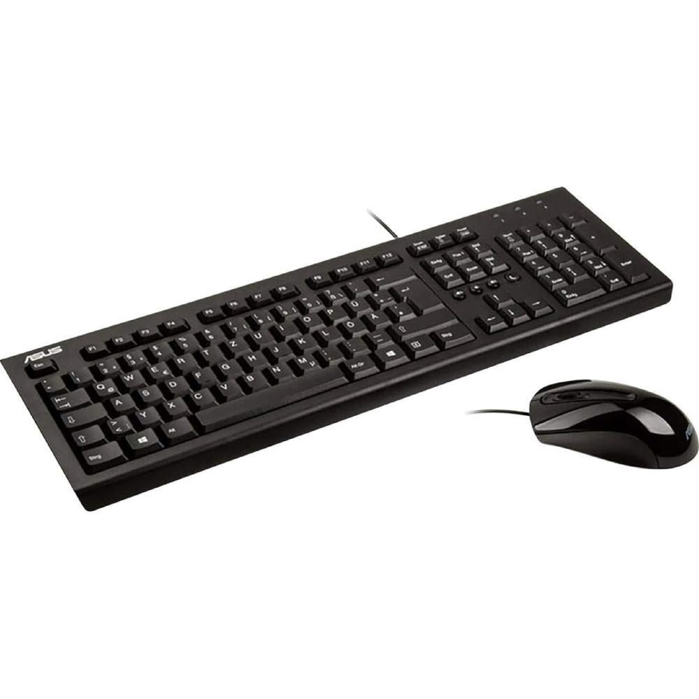 კლავიატურა+მაუსი Asus 90-XB1000KM000U0, Wired, Keyboard And Mouse, Black