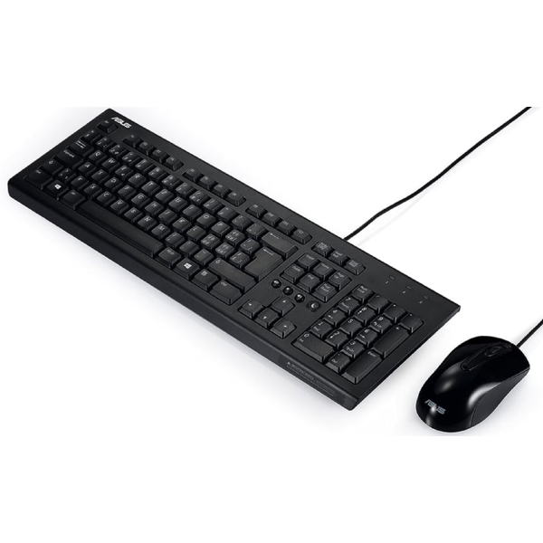 Asus 90-XB1000KM000U0, Wired, Keyboard And Mouse, Black