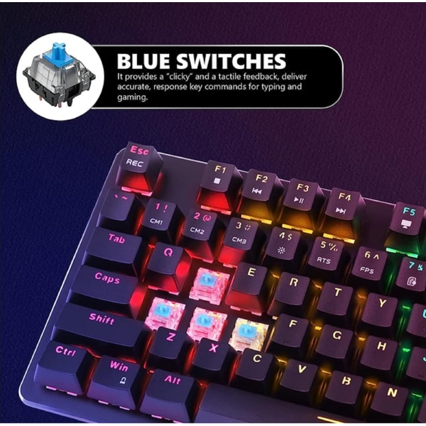 გეიმინგ კომპლექტი Marvo CM372, Wired, USB, Gaming Keyboard + Set, Black