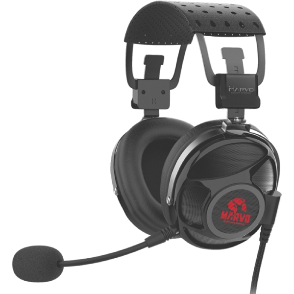 ყურსასმენი Marvo HG9053, Gaming Headset, Wired, RGB, USB, Black