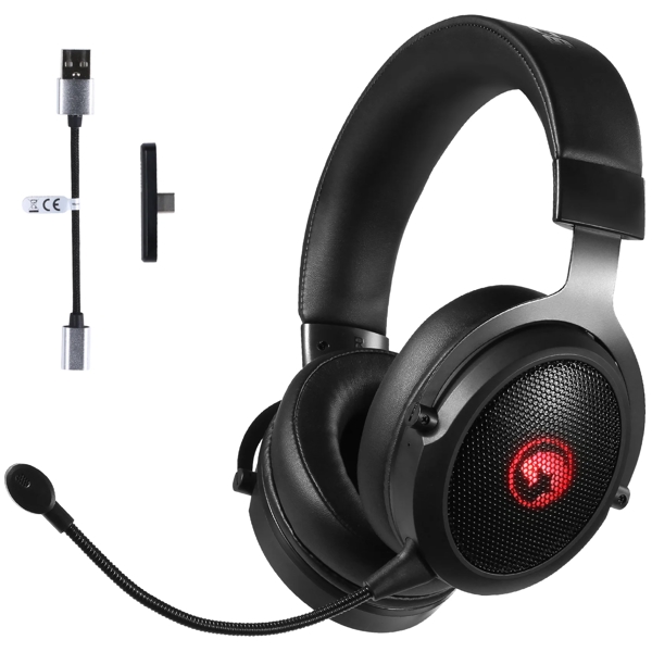 Marvo HG9088W Gaming Headset, Wireless, Bluetooth, 3.5mm, Black