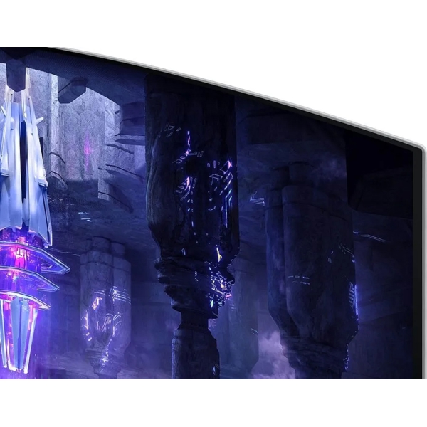მონიტორი Samsung LS34BG850SIXCI ODYSSEY OLED G8, 34", Curved Monitor, OLED, Micro HDMI, USB-C, Mini DP, WIFI, BT, Silver