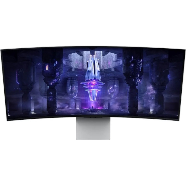 მონიტორი Samsung LS34BG850SIXCI ODYSSEY OLED G8, 34", Curved Monitor, OLED, Micro HDMI, USB-C, Mini DP, WIFI, BT, Silver