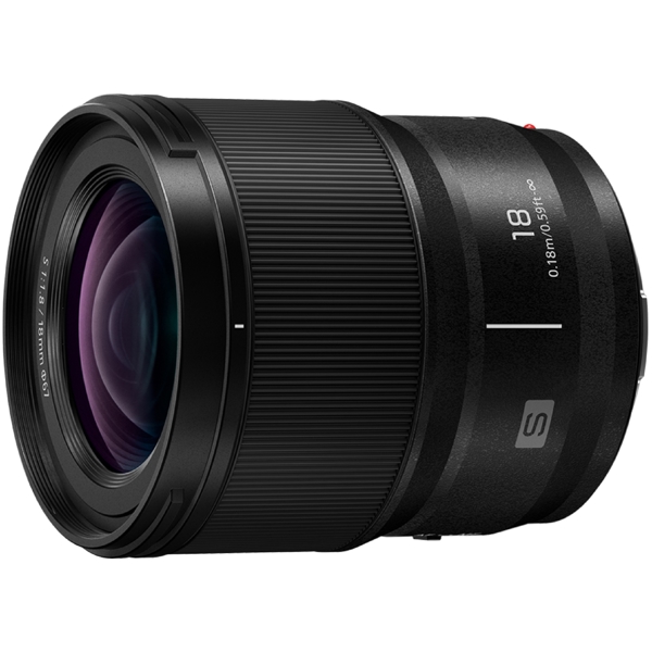 ფოტოაპარატის ლინზა Panasonic S-S18E LUMIX S, 18mm, Black