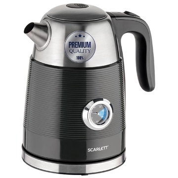 Scarlett SC-EK21S102, 2200W, 1.7L, Electric Kettle, Black