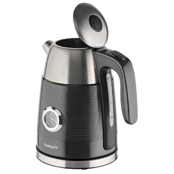 ელექტრო ჩაიდანი Scarlett SC-EK21S102, 2200W, 1.7L, Electric Kettle, Black