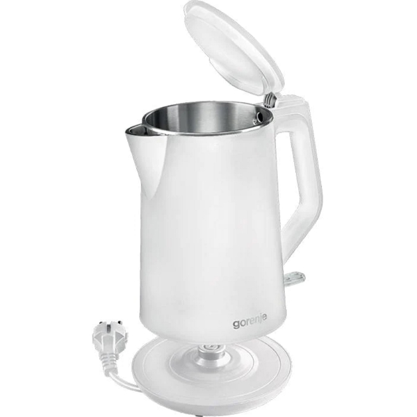 ელექტრო ჩაიდანი Gorenje K15DWW, 2200W, 1.5L, Electric Kettle, White