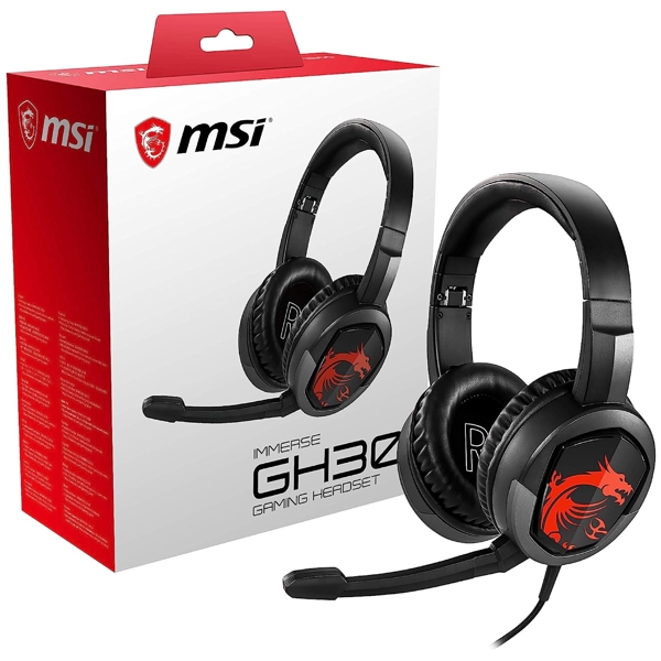 ყურსასმენი MSI S37-2101010-SV1 Immerse GH30, Gaming Headset, Wired, 3.5mm, Black