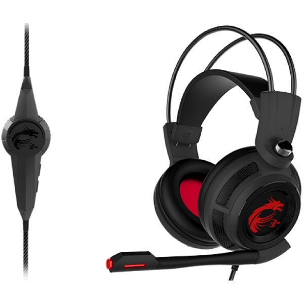 MSI S37-2100911-SV1 DS502, Gaming Headset, Wired, USB, Black