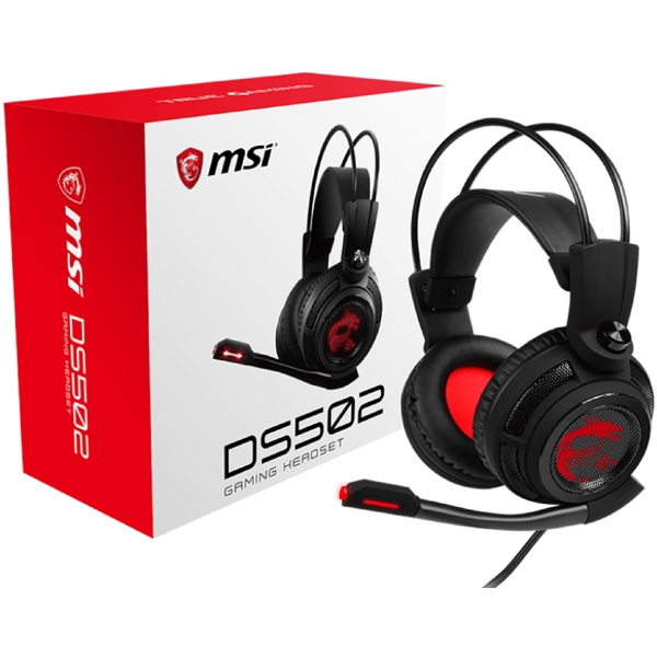 MSI S37-2100911-SV1 DS502, Gaming Headset, Wired, USB, Black