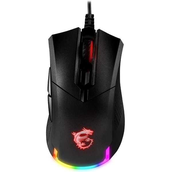 მაუსი MSI S12-0401770-PA3 GM50, Wired, USB, RGB, Gaming Mouse, Black