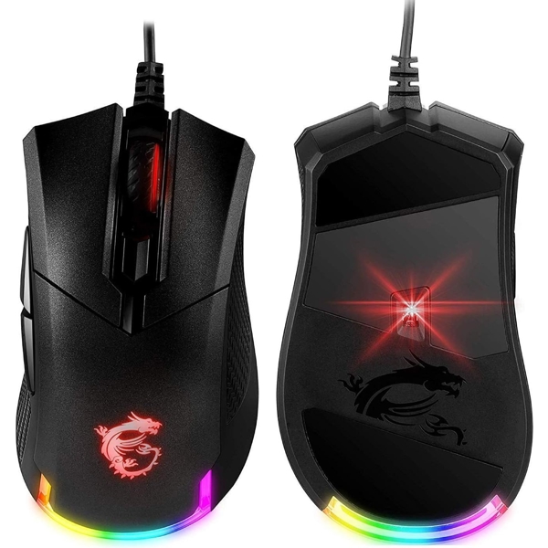 მაუსი MSI S12-0401770-PA3 GM50, Wired, USB, RGB, Gaming Mouse, Black