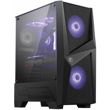 ქეისი MSI 306-7G03M21-809 MAG FORGE 100M, Computer Case, MidT, MicroATX, Mini-ITX, 2xUSB 3.2, Black