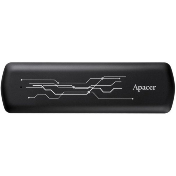 გარე მყარი დისკი Apacer AP512GAS722B-1, 512GB, External HDD, USB-C, Black