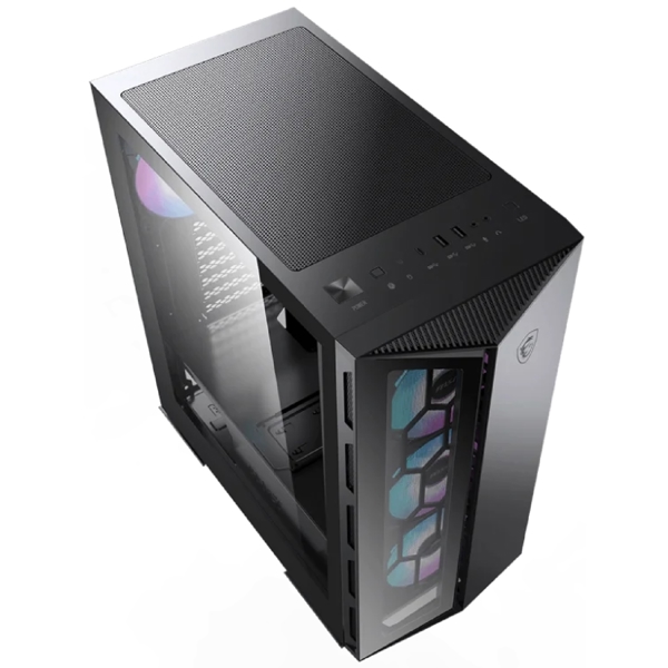 ქეისი MSI 306-7G10R21-W57 MPG GUNGNIR 110R, Computer Case, MidT, MicroATX, Mini-ITX, 2xUSB 3.2, USB-C, Black